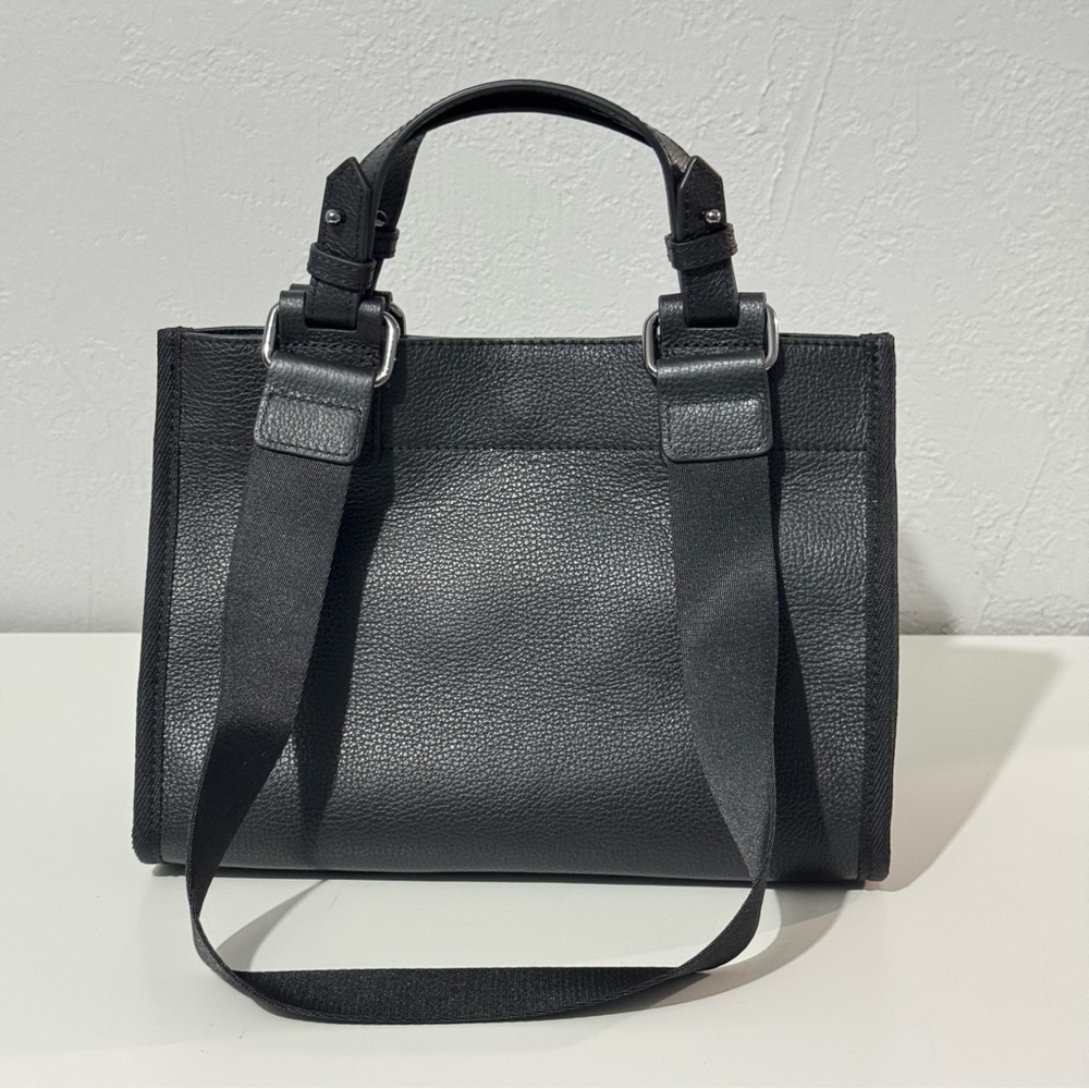 Botkier Bedford Bite Size Structured Leather Tote Bag Black - Picture 2 of 16